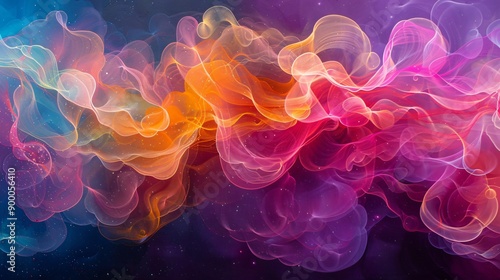 Abstract Swirling Colors in a Cosmic Setting