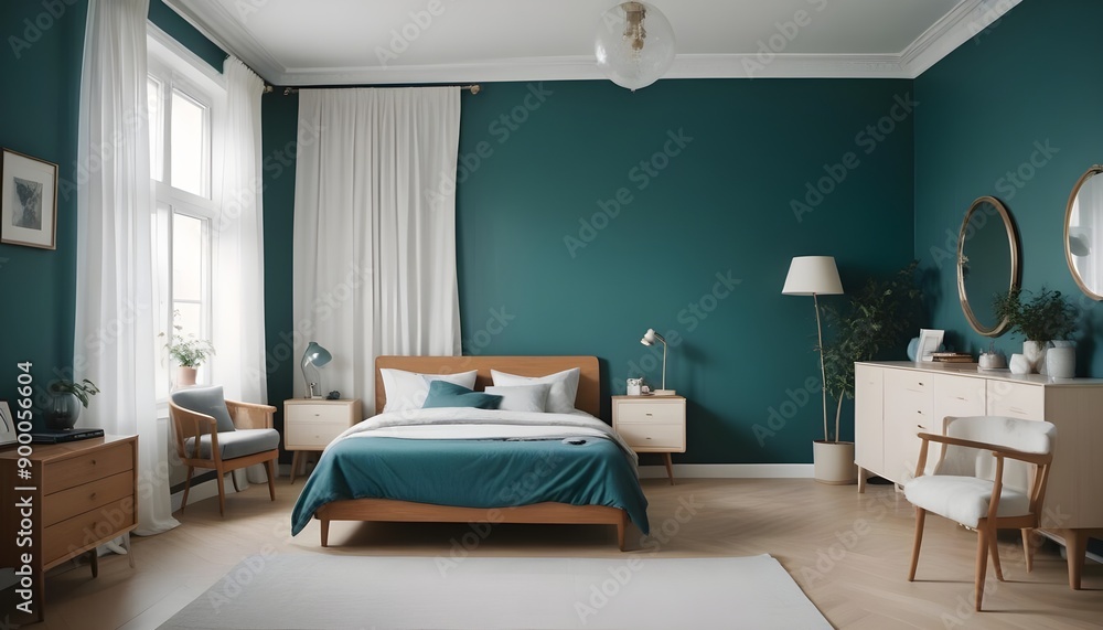 Photo interior modern design room 3d illustration Photo interior modern design room 3d illustration