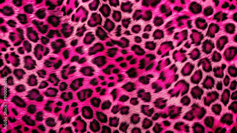 Vibrant pink leopard fur print background with intricate details and textures, ideal for use in fashion, textile, print, and banner designs, adding a touch of luxury. Vibrant pink leopard fur print background with intricate details and textures, ideal for use in fashion, textile, print, and banner designs, adding a touch of luxury.