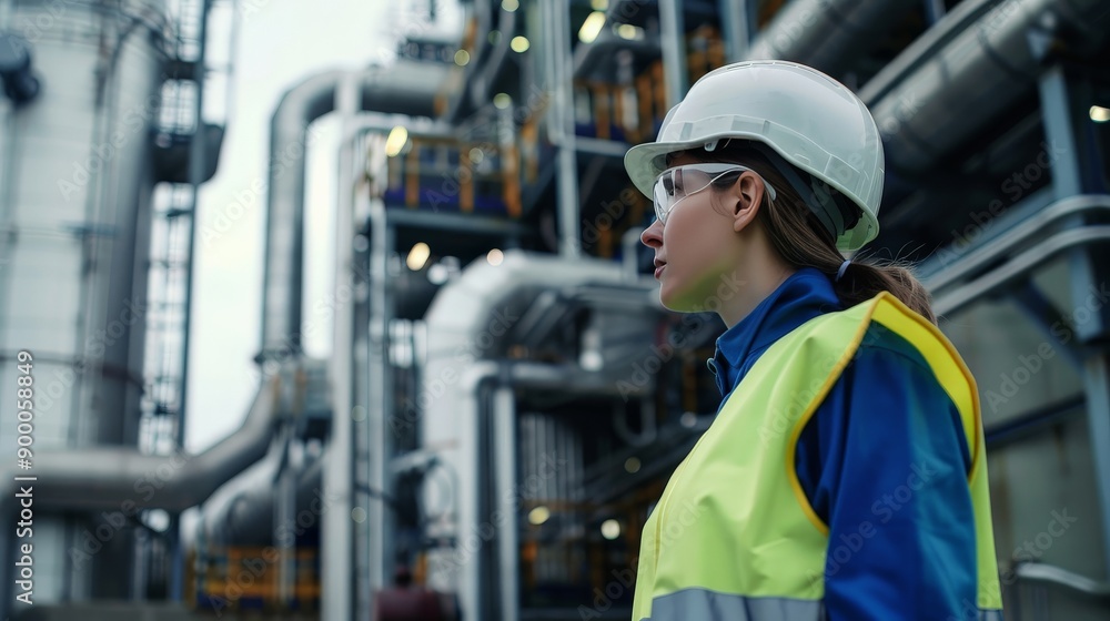 Environmental engineer at a carbon capture and storage facility Environmental engineer at a carbon capture and storage facility