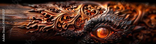 Craftsmanship illustrated through detailed woodworking or pottery, Realism, Earthy hues, Digital art © Nawarit