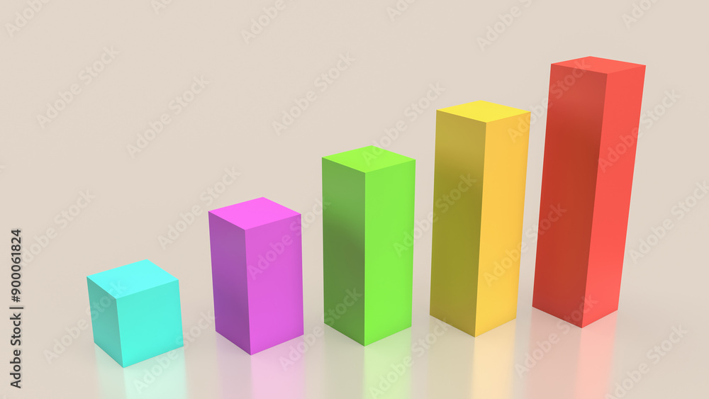 The chart for Business concept 3d rendering.. The chart for Business concept 3d rendering..