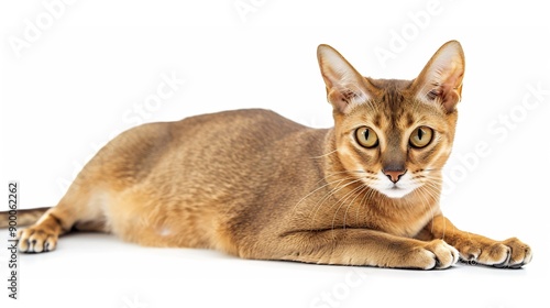 Close-up Portrait of a Curious Brown Tabby Cat © Lisa_Art