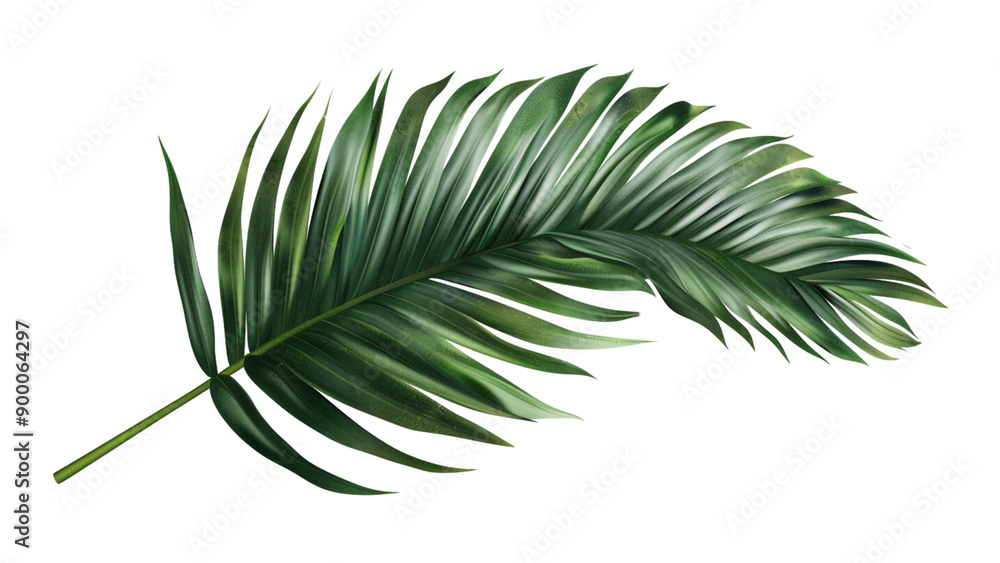 A leafy green plant with a long, thin stem A leafy green plant with a long, thin stem
