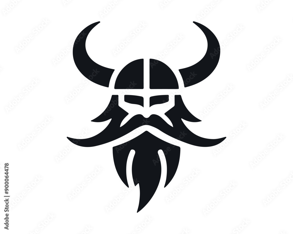 Fototapeta premium Viking Logo Design Vector Template