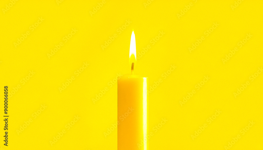 Yellow Candle Flame
