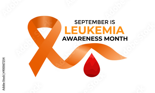 leukemia awareness month is september vector illustration. In most cases, blood cells originate from stem cells in the bone marrow.