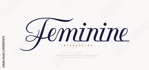 Elegant alphabet beauty font logo. Typography luxury classic serif italic fonts decorative wedding fashion vintage retro logos. vector illustration