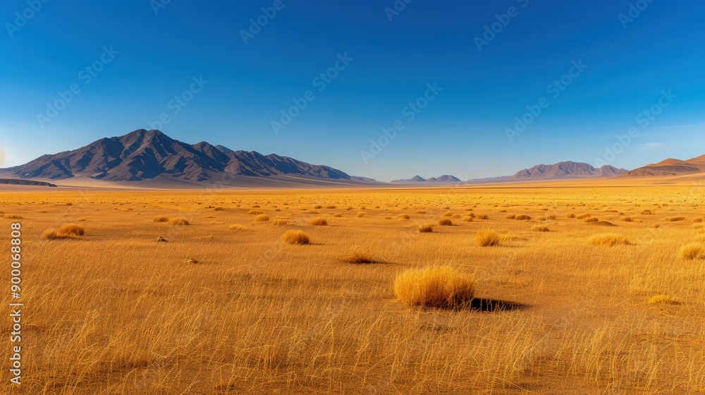 Fototapeta premium Majestic Mountain Range In Desert Landscape