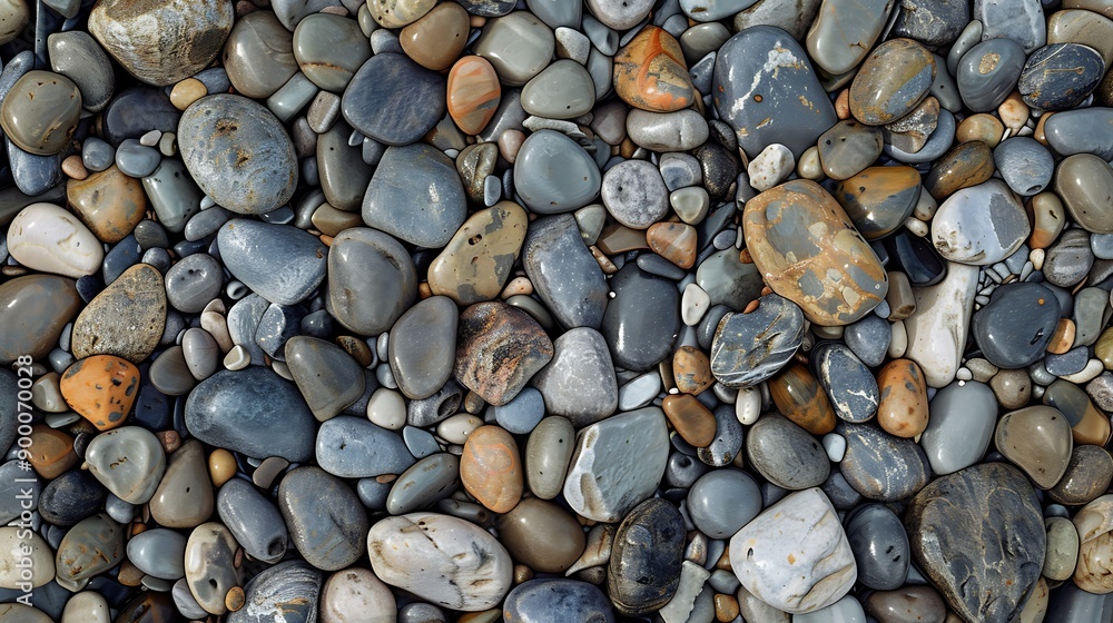 Smooth Sea Pebbles on the Beach Smooth Sea Pebbles on the Beach
