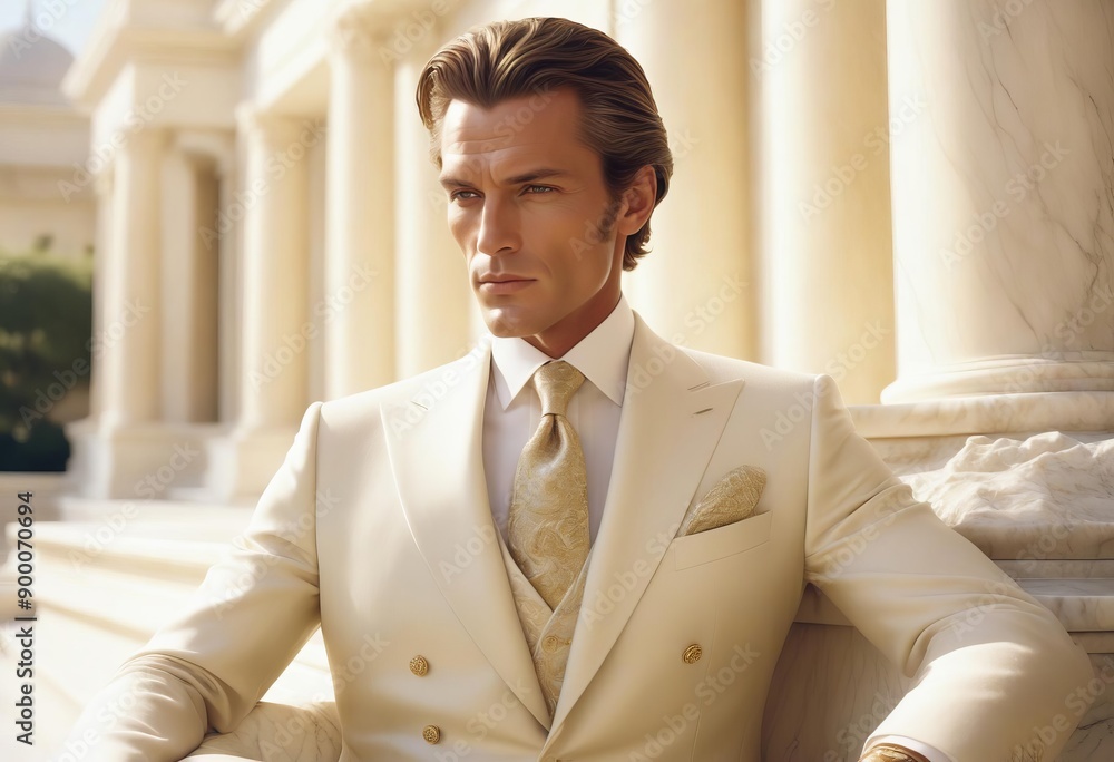 Exquisite high fashion photography of the man Exquisite high fashion photography of the man