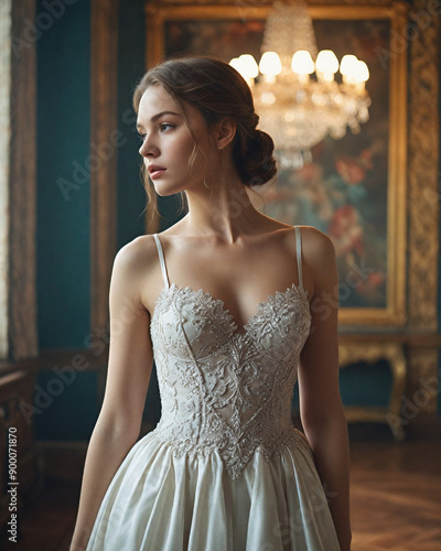 bride in wedding dress