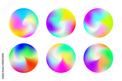 gradient circle backgrounds. abstract colors blend mesh