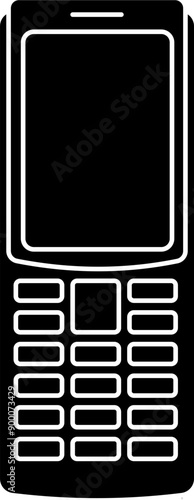 Basic feature phone illustration vector