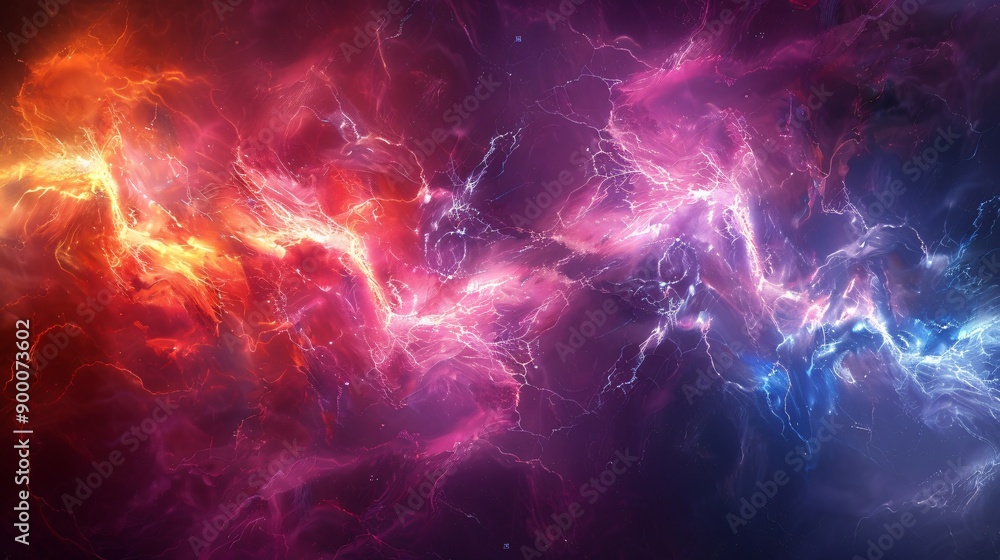 Abstract Cosmic Lightning Abstract Cosmic Lightning