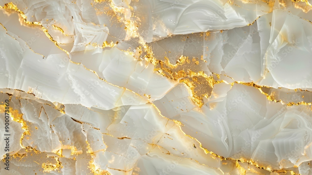 Fototapeta premium Light citrine, gold white slab