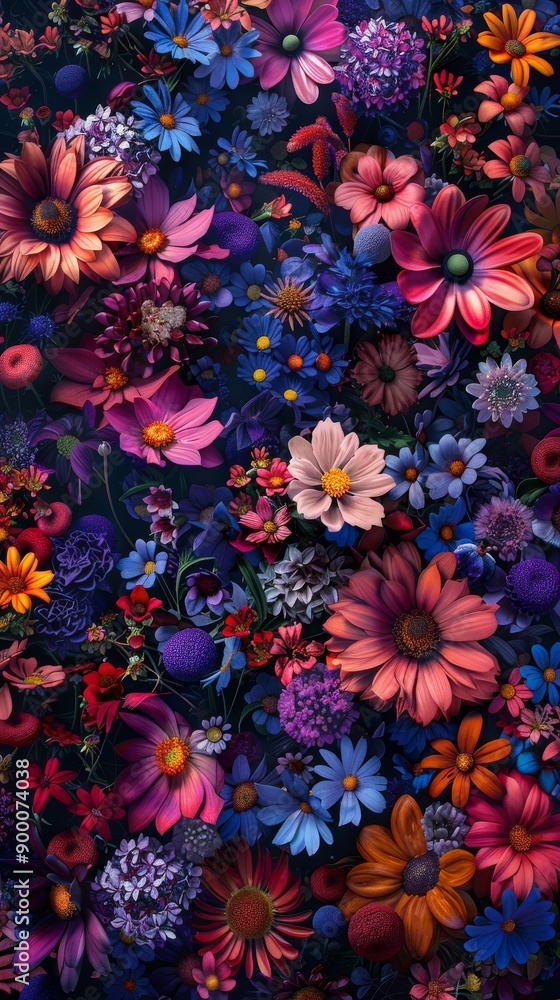 A beautiful garden full of a wide variety of flowers. A beautiful garden full of a wide variety of flowers.