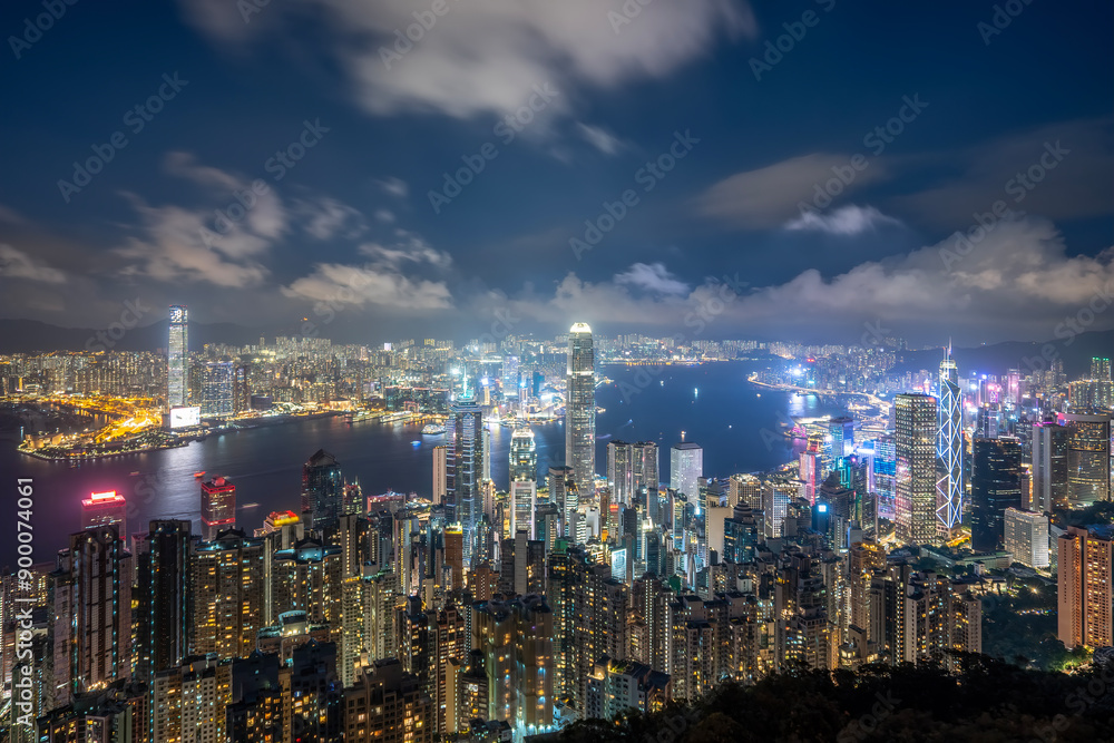 Obraz premium , Hong Kong, city, architecture, China,