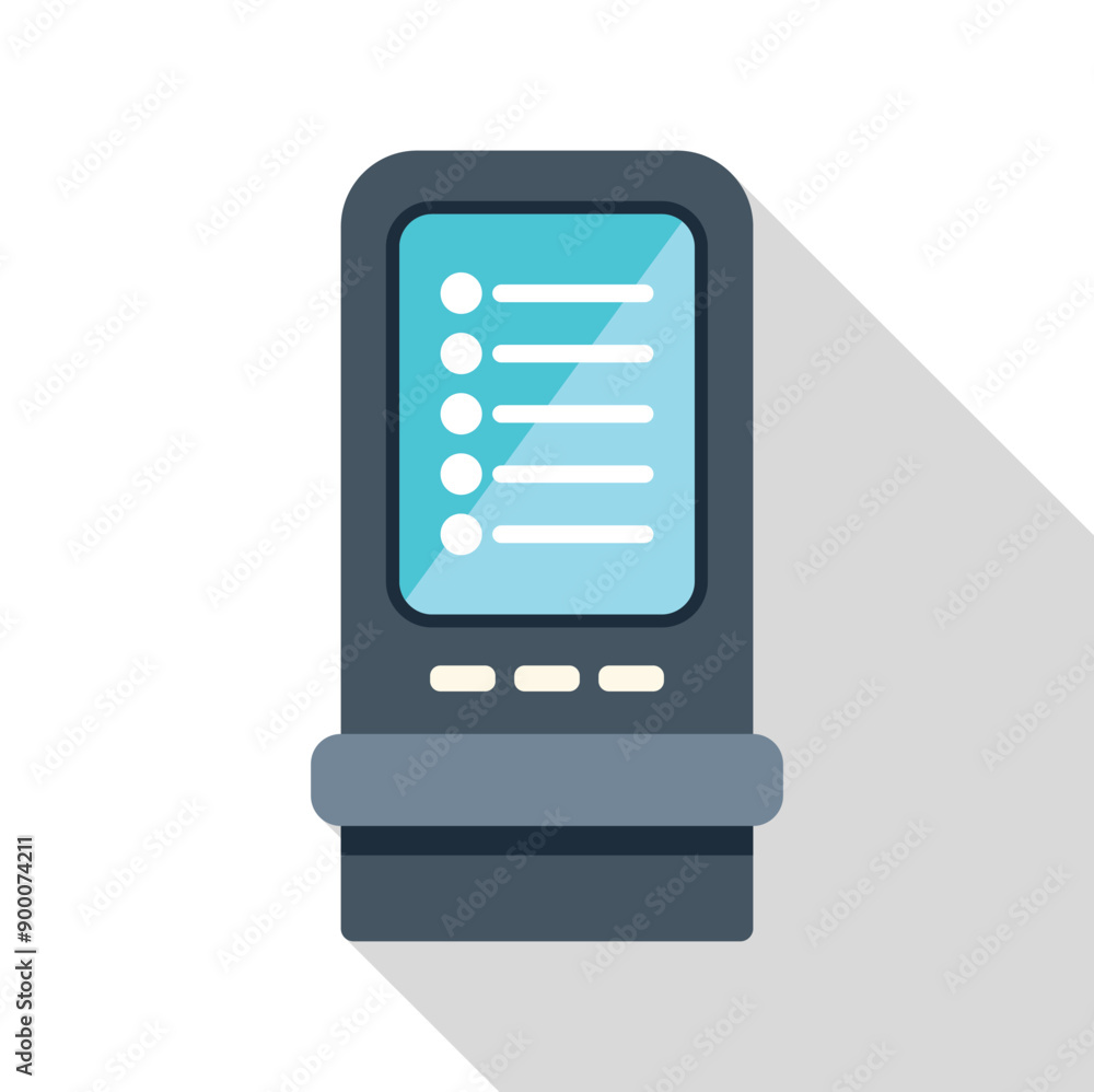 Parking meter is displaying payment options on its screen with a credit card slot below Parking meter is displaying payment options on its screen with a credit card slot below