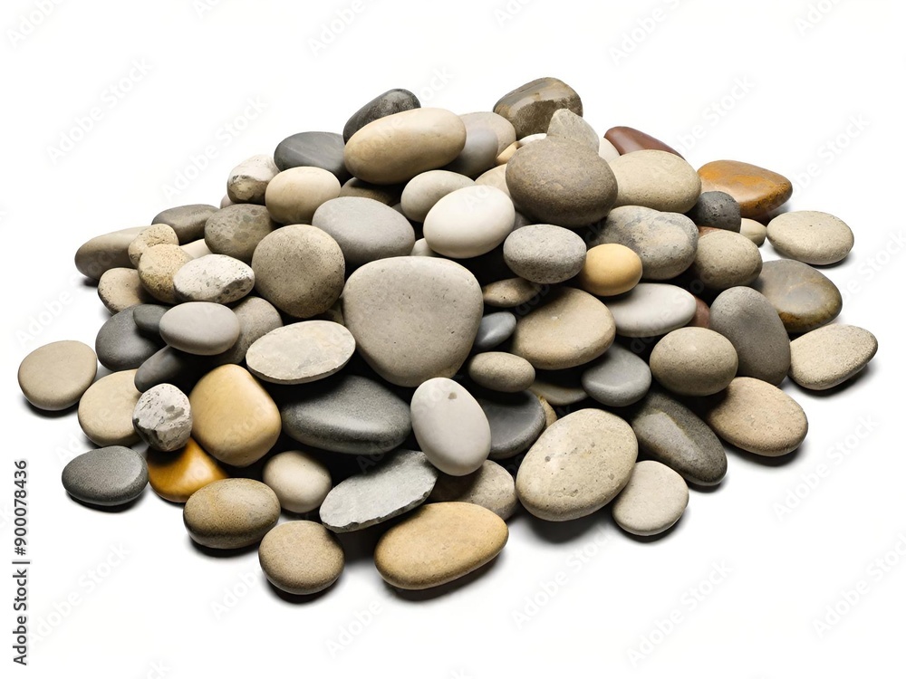 pebble stones isolated on white background pebble stones isolated on white background
