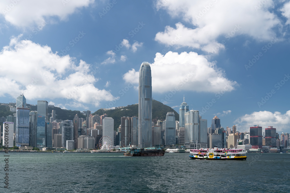 Naklejka premium , Hong Kong, city, architecture, China,