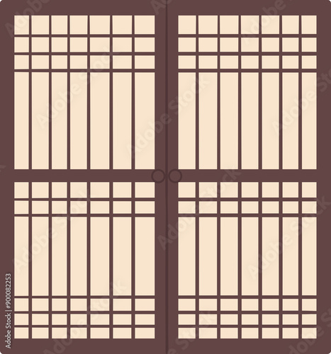 Wallpaper Mural 한옥 문1 Torontodigital.ca