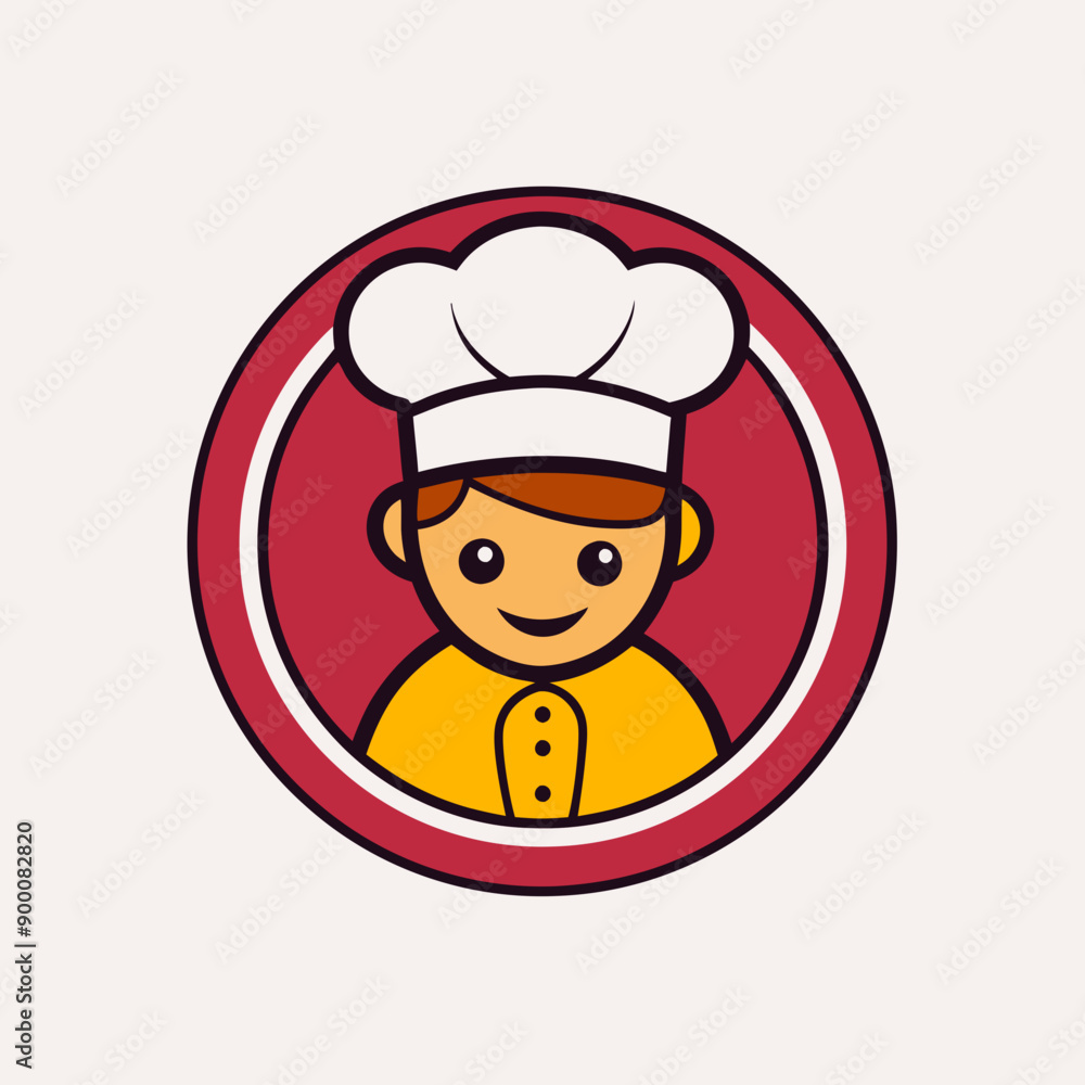 A Chef Man Logo Design Vector Art Illustration A Chef Man Logo Design Vector Art Illustration