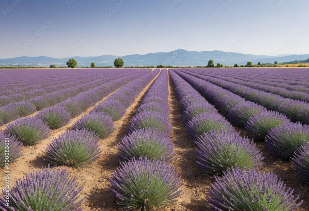Walking through a lavender field Walking through a lavender field