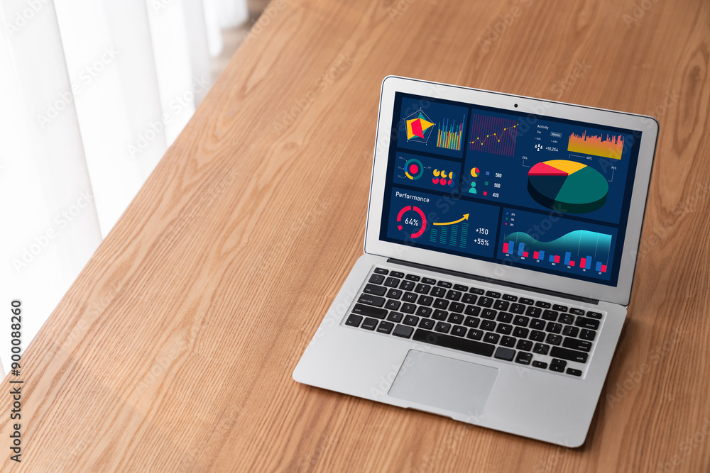 Business data dashboard provide modish business intelligence analytic for marketing strategy planning Business data dashboard provide modish business intelligence analytic for marketing strategy planning