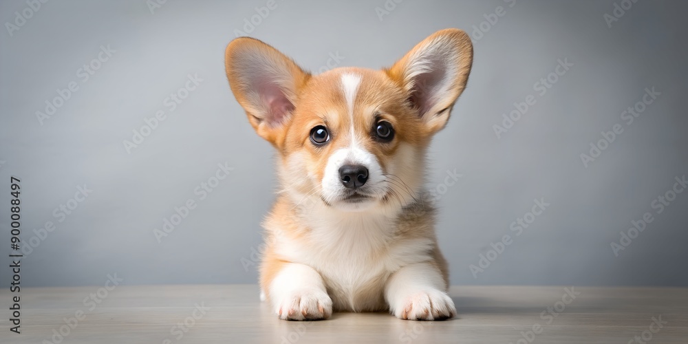 Corgi puppy at a photo shoot Funny Pets Creative AI Corgi puppy at a photo shoot Funny Pets Creative AI