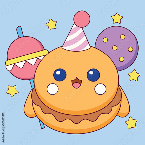 Cute Pancake Cartoon Style Vector Illustration for National Pancake Day.