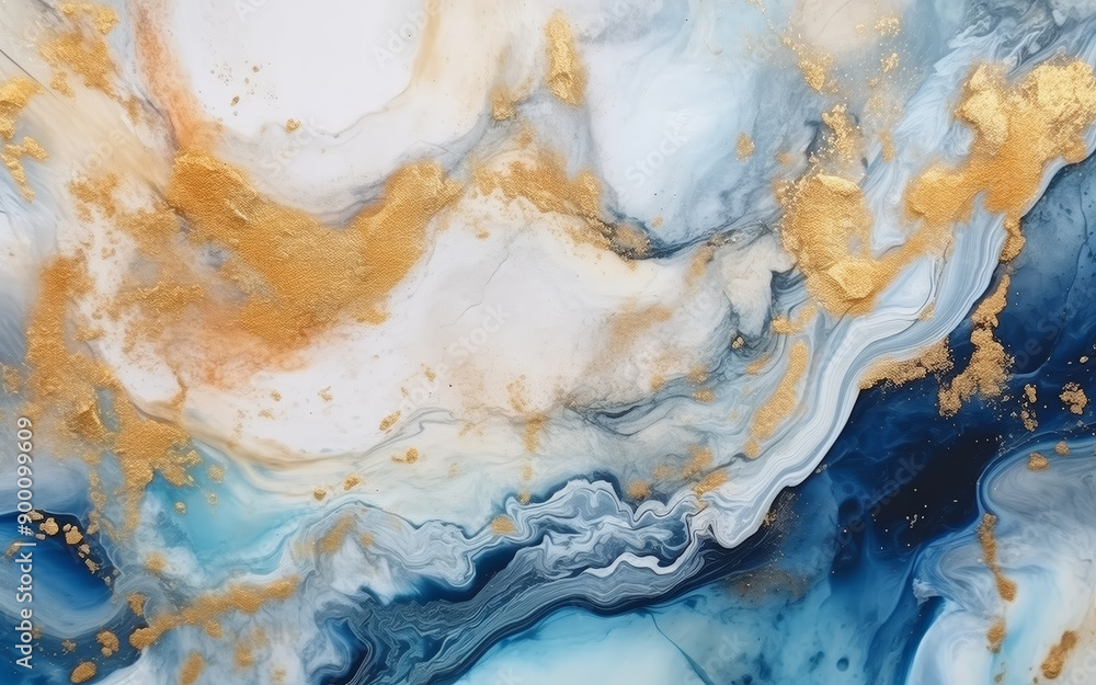 Obraz premium Abstract golden watercolor oil painting texture art illustration background