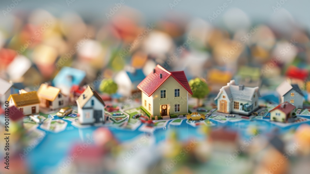 Obraz premium Diversifying Portfolio: Exploring Global Real Estate Investment Opportunities, Generative Ai