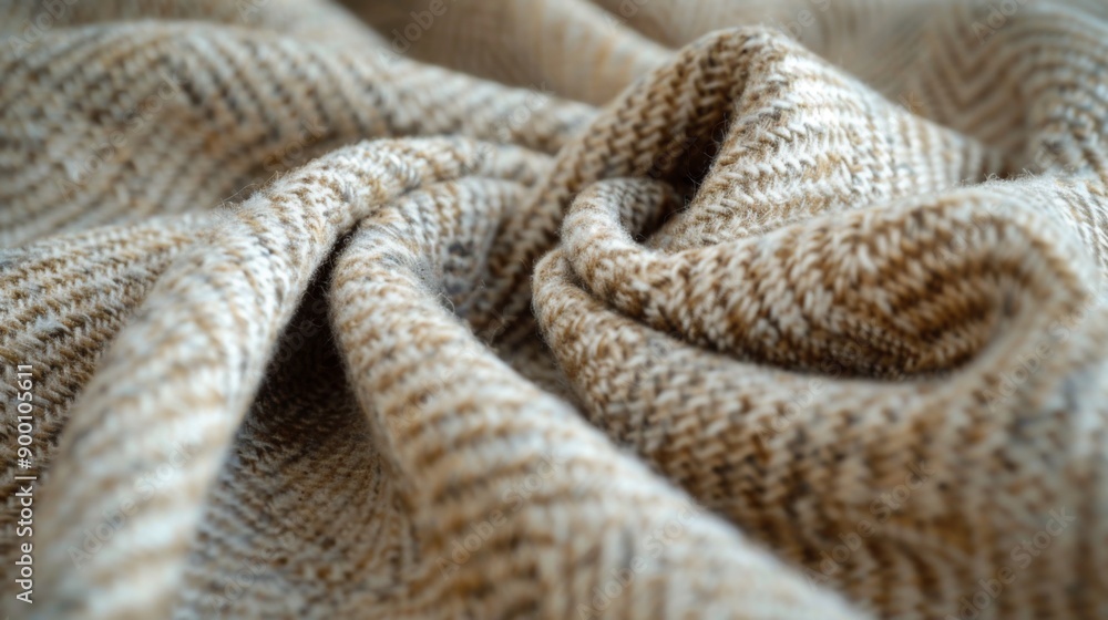 Herringbone Wool Fabric : Classic herringbone wool in neutral tones with a subtle texture Herringbone Wool Fabric : Classic herringbone wool in neutral tones with a subtle texture