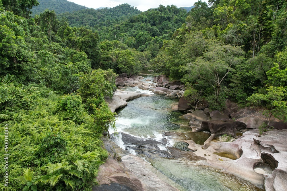 Aerial photo of Babinda Baulders Queensland Australia Aerial photo of Babinda Baulders Queensland Australia