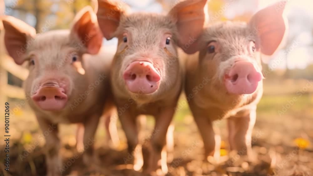 A little pig Positioned on a Verdant, Abundant Field On an ecological farm, piglets investigate their environment with curiosity and naturalness. A little pig Positioned on a Verdant, Abundant Field On an ecological farm, piglets investigate their environment with curiosity and naturalness.