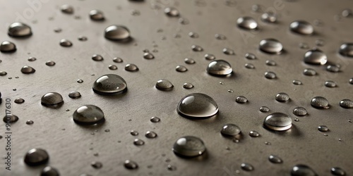 water drops on a concrete floor microcement wet waterproof cement surface AI-Created Content