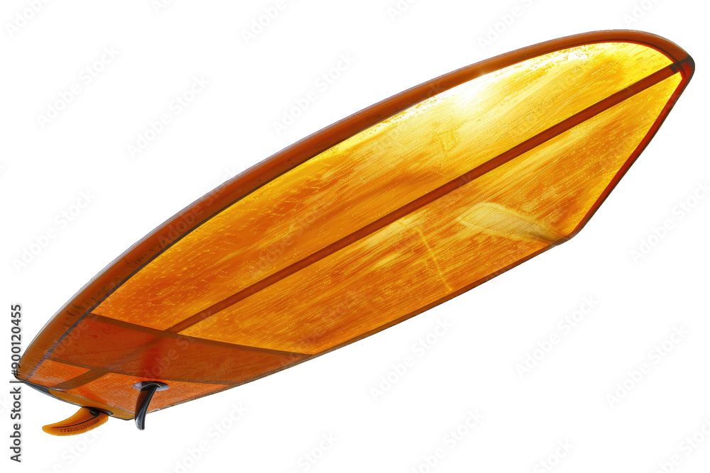 High-quality image of a vibrant orange surfboard isolated on a white background, showcasing detailed texture and craftsmanship. High-quality image of a vibrant orange surfboard isolated on a white background, showcasing detailed texture and craftsmanship.