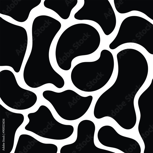 Blob shapes collection vector design elements. Abstract forms for design stains and paint. Liquid silhouette drop in modern style cube, pebble, inkblot, and amoeba stain shapes.