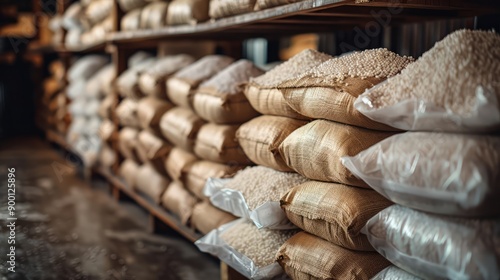 Ammonium nitrate in bags