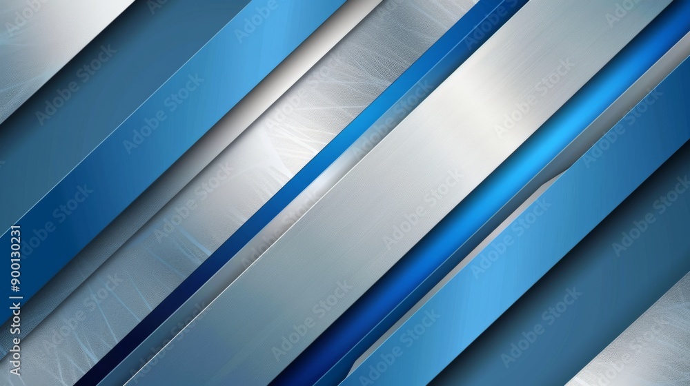 Obraz premium abstract blue and silver are light gray with white the gradient is the surface with templates metal texture soft lines tech diagonal background blue dark sleek clean modern