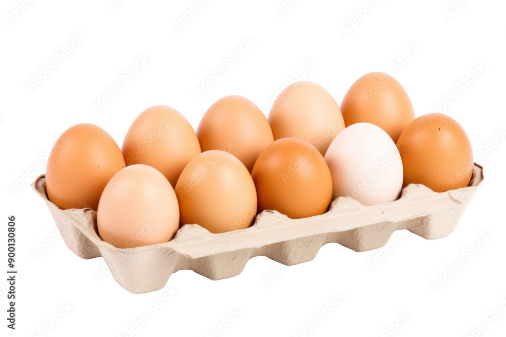 Fresh Eggs in a Carton ready for Cooking and Baking Fresh Eggs in a Carton ready for Cooking and Baking