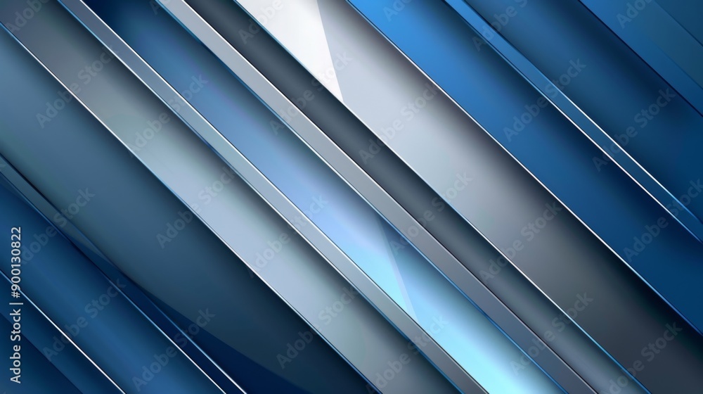Obraz premium abstract blue and silver are light gray with white the gradient is the surface with templates metal texture soft lines tech diagonal background blue dark sleek clean modern
