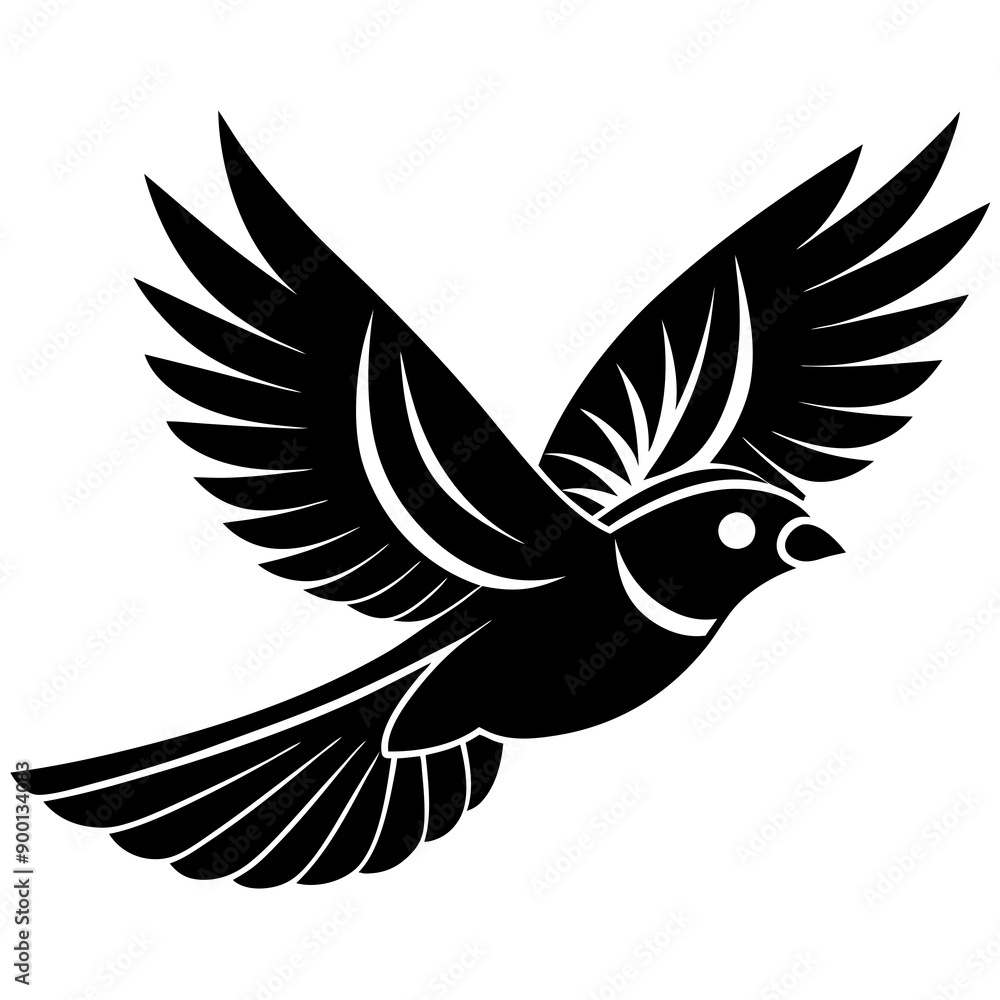 Flying birds silhouettes on white background. Flying birds silhouettes on white background.