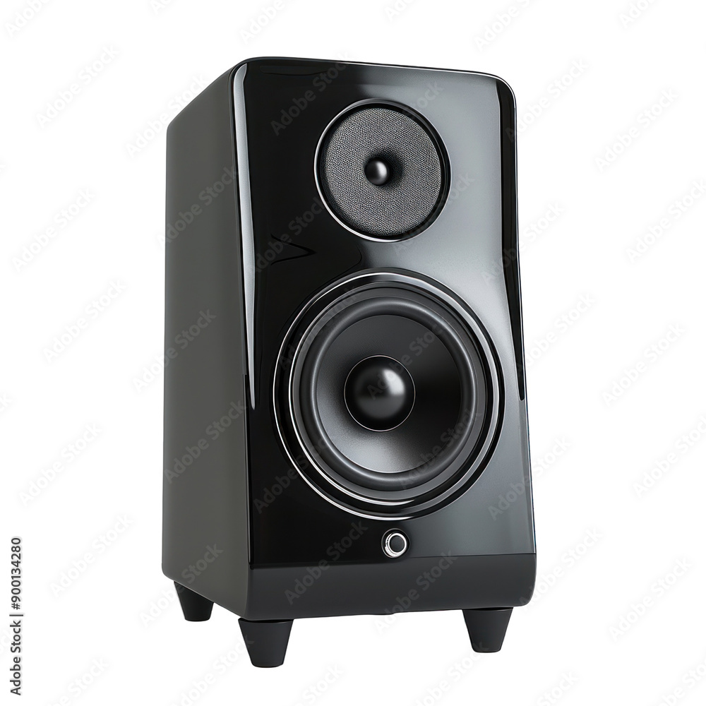 Modern Black Speaker for Audiophiles and Music Lovers Modern Black Speaker for Audiophiles and Music Lovers