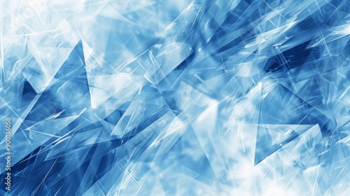 Abstract Blue Crystal Background