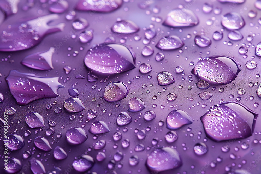 Macro image of purple water droplets on a surface, providing a soothing and tranquil feel, ideal for backgrounds and textures. Macro image of purple water droplets on a surface, providing a soothing and tranquil feel, ideal for backgrounds and textures.