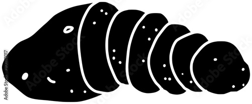  potato illustration potato silhouette food logo leaf icon nature outline tree plant vegetable snack growth french garden meal forest shape forest cooking fried for vector graphic background