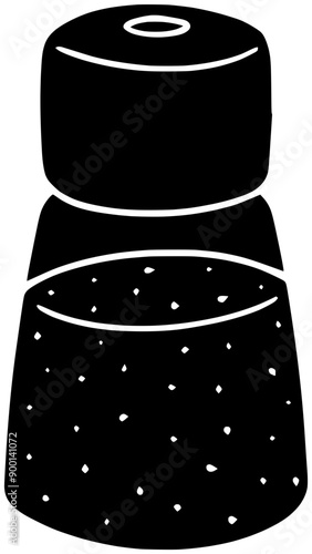salt illustration condiment silhouette container logo salty icon pepper outline sugar grinder spice saltcellar seasoning food bottle bowl spoon shape meal cook chef for vector graphic background