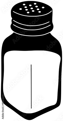 salt illustration condiment silhouette container logo salty icon pepper outline sugar grinder spice saltcellar seasoning food bottle bowl spoon shape meal cook chef for vector graphic background